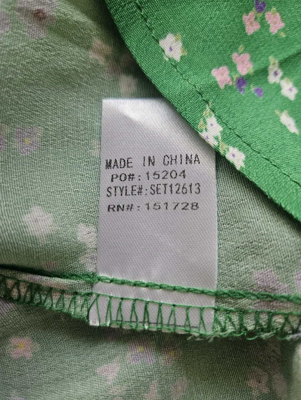 ee:some Floral 2 Piece Set Medium Green Tank Top Shorts Lace Trim Cottagecore